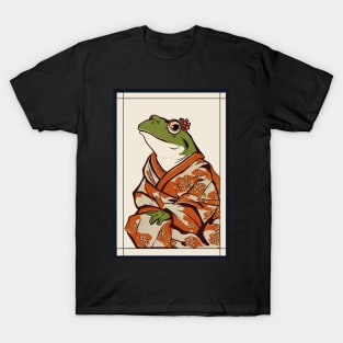 Frog japanese with kimono vintage T-Shirt